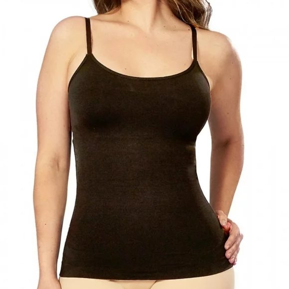 EMPETUA SHAPERMINT Scoop Neck Cami Black 2X - Picture 1 of 5